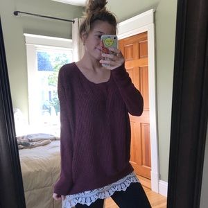 lacey boxy sweater UO🍁